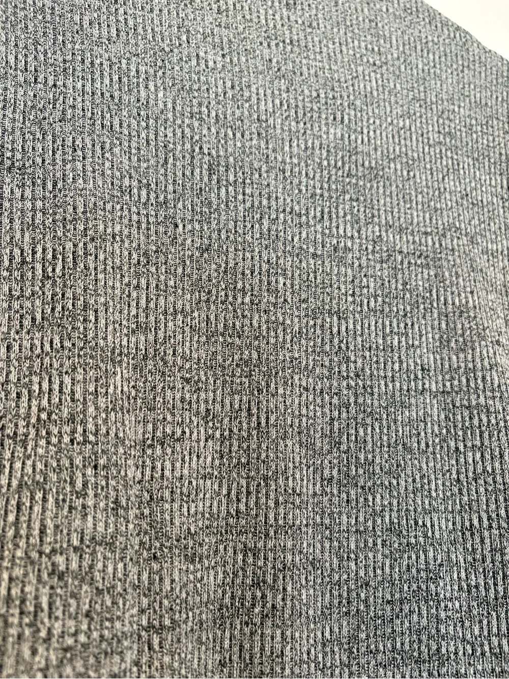 Gray and Black Knit - Long Sleeve Henley